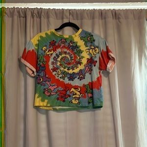 Alice and Olivia Evan Grateful Dead Cropped Tee